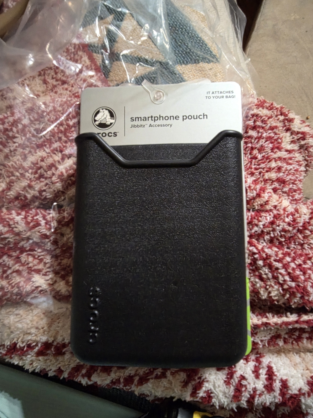 Crocs Black Smartphone Pouch - Jibbitz Accessory